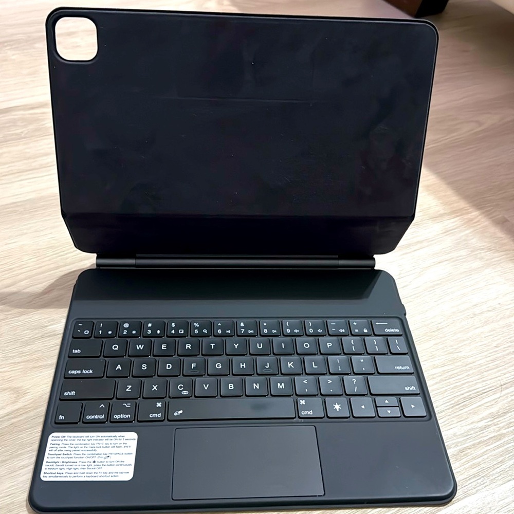 Black Tablet Keyboard Case with Trackpad